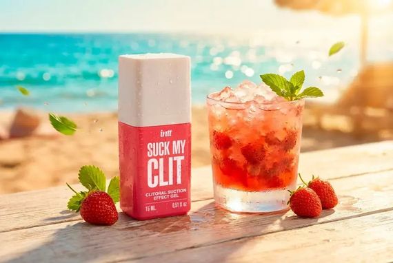 Гель для кліторальної стимуляції - Intt Suck My Clit Wild Strawberry, 15 мл Sex Aura | Зображення 5