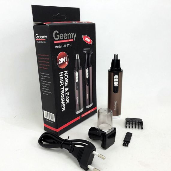 Тример GEMEI GM-3112 2в1, електробритва з насадками для бороди, триммер для бороди, триммер бездротової | Зображення 6