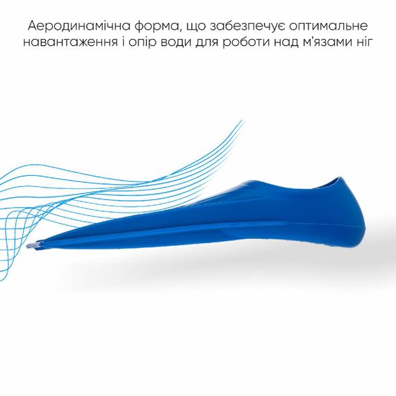 Короткие ласты для тренировки в бассейне Renvo Frio с закрытой пяткой Синий 42-44 (SF100-04 42-44) | Зображення 3