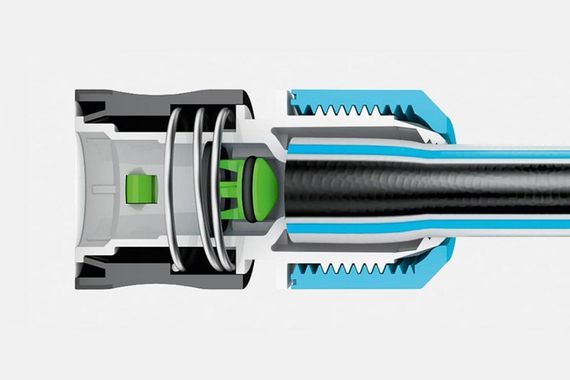 Конектор для шланга Cellfast ERGO 3/4" з аквастоп 53-125 | Зображення 3