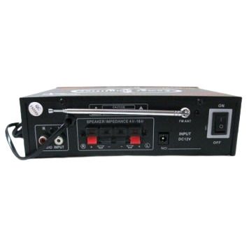 Підсилювач звуку UKC 802 BT караоке Bluetooth чорний/золото (4515_776) | Зображення 5