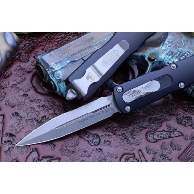 Нож Microtech Dirac Delta Double Edge Stonewash (227-10) | Зображення 6