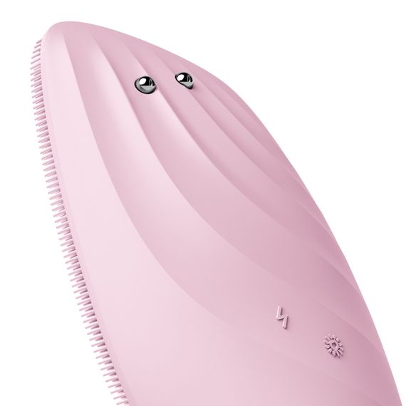 Очищувальна щітка для обличчя GESKE Sonic Thermo Facial Brush&Face-Lifter 8в1 pink | Зображення 4