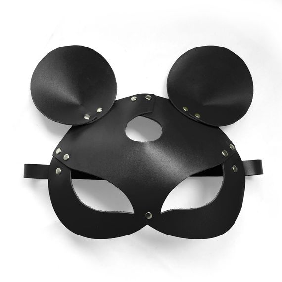 Шкіряна маска мишки Art of Sex - Mouse Mask, колір Чорний | Зображення 2