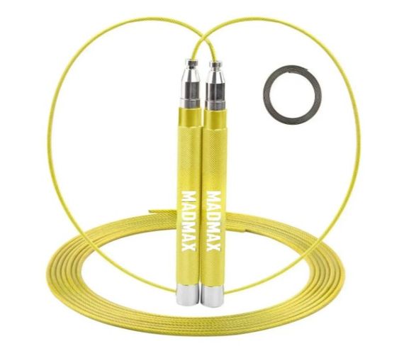Скакалка швидкісна на підшипниках алюмінієва MadMax MFA-286 Speed jump rope Yellow 3 м (MFA-286-YEL-U)