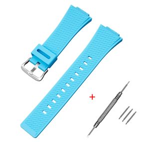 Ремінець для Casio G-Shock GA-100/110 Light Blue SI LB