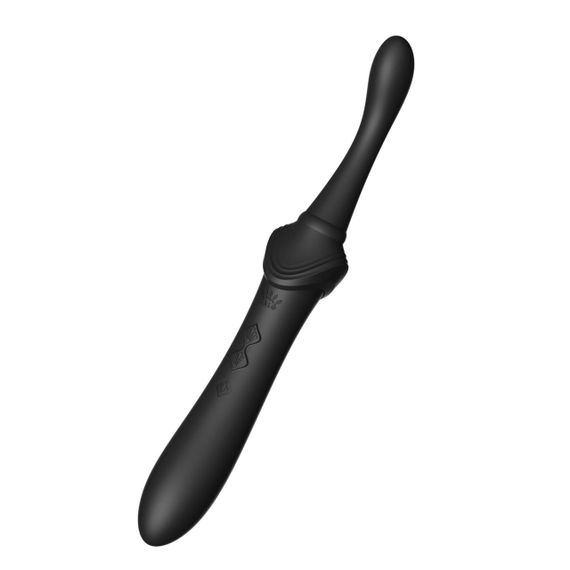 Мультифункціональний вібратор Zalo — Bess 2 Obsidian Black, 4 насадки, підігрів Sex Aura | Зображення 6
