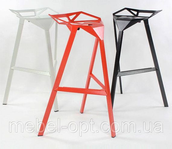 Стул барный Chair one Bar белый алюминий, стиль модерн, дизайн Konstantin Grcic | Зображення 9