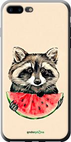 Чохол на iPhone 8 Plus Єнотик з кавуном "4605t-1032-2448"