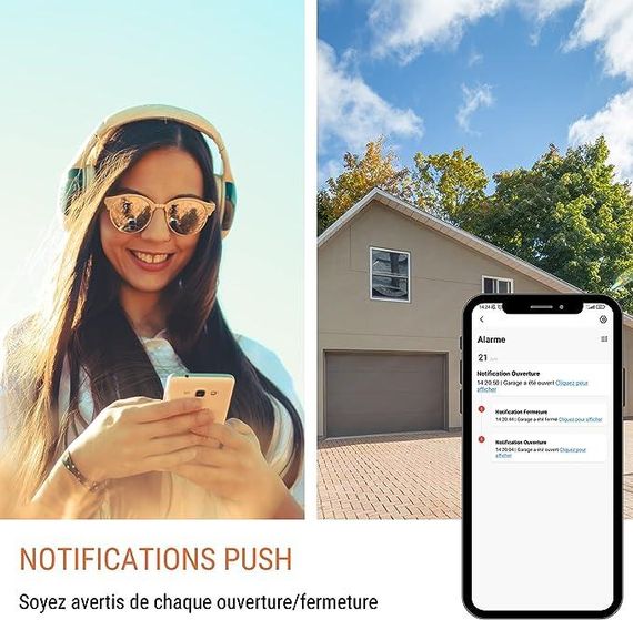 Датчик открытия двери Wifi , окна, беспроводной Konlen KL-WD00 Iphone & Android App | Зображення 1