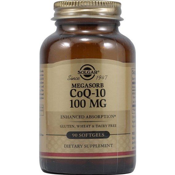 Коензим Solgar Megasorb CoQ-10 100 mg 90 Softgels