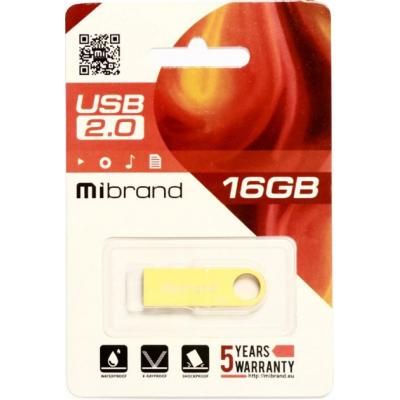 USB флеш накопичувач Mibrand 16GB Puma Gold USB 2.0 (MI2.0/PU16U1G) (MI2.0/PU16U1G) | Зображення 1