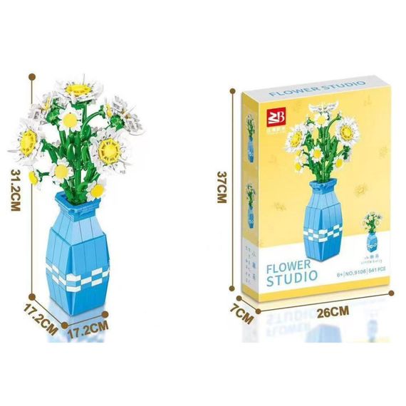 Дитячий конструктор "Квіти Ромашка" Flower Studio 9106A 537 деталей | Зображення 1