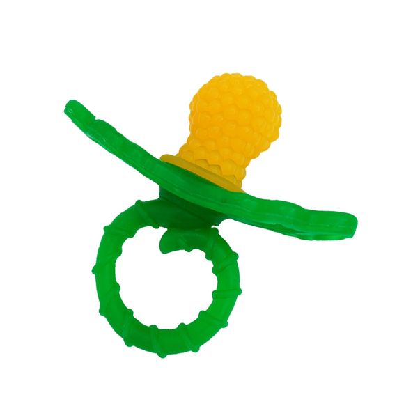 Пустышка-прорезыватель "Ягодка" MGZ-0419(Yellow) текстурная | Зображення 1