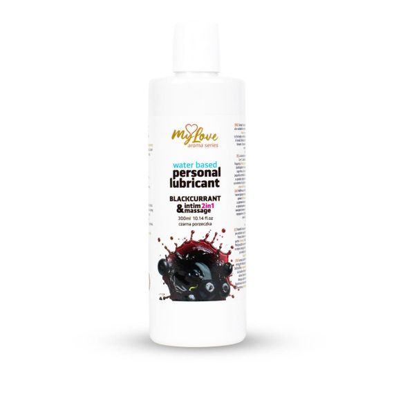 2в1 лубрикант та масажний гель - MyLove Aroma Series Intim&Massage Blackcurrant, 300 мл Sex Aura