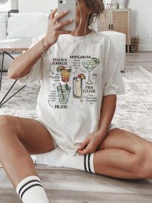 Футболка женская с принтом повседневная L Белая