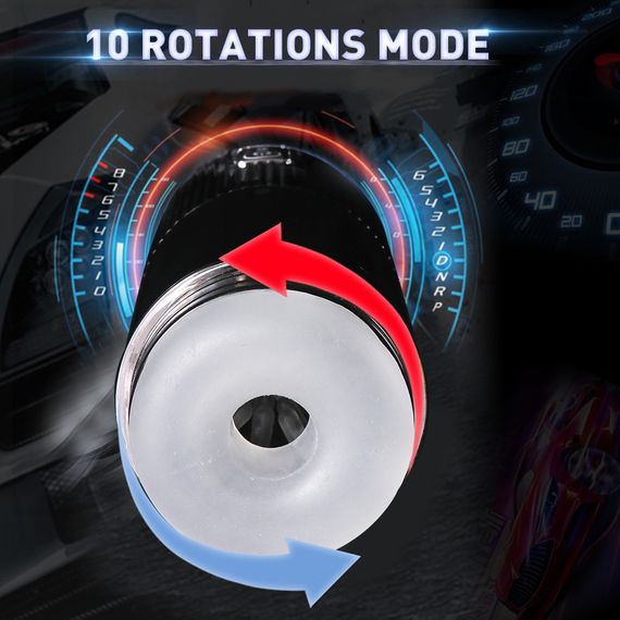 Інноваційний мастурбатор "Vortex X-360", багаторежимний з присоскою Sex Aura | Зображення 6