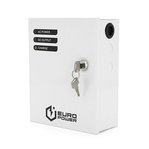 ДБЖ 12V/3A EuroPower EP-UPS-1203(M), під акб GEL/AGM - 12V/7A, струм заряду - 13,8V/0.65A, метал, 205х165х75 mm | Зображення 1