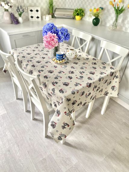Скатертина гобеленова EDEN465B Limaso, 137x220, Прямокутна, Повсякденний, Без люрексу, 75% поліестер, 22% бавовна, 3% акрил, Гобелен | Зображення 4