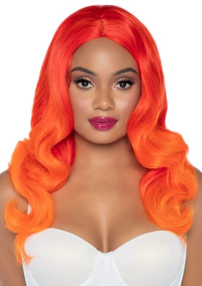 Перука яскраво руда з ефектом омбре Leg Avenue Ombre, розмір O/S, довжина 60 см Sex Aura | Зображення 3