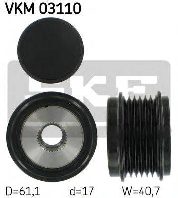 Механізм вільного ходу генератора SKF VKM03110 на AUDI A5 (8T3)