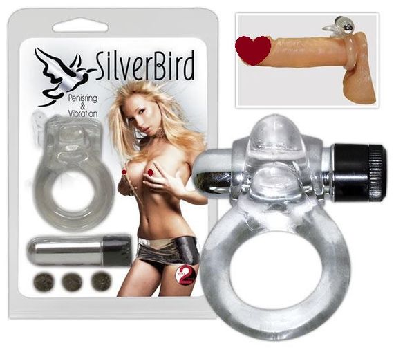 Віброкільце SILVER BIRD Sex Aura