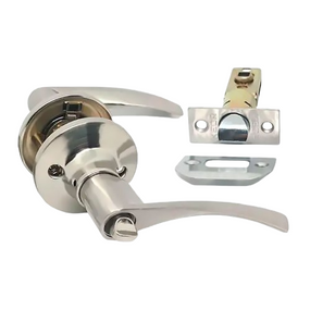 Ручка-кноб дверна D80-23BK (поворотник) SS(сатин) KEDR