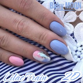 Гель-лак BABY MOON Lilac Train №20 лавандовий, 6 мл