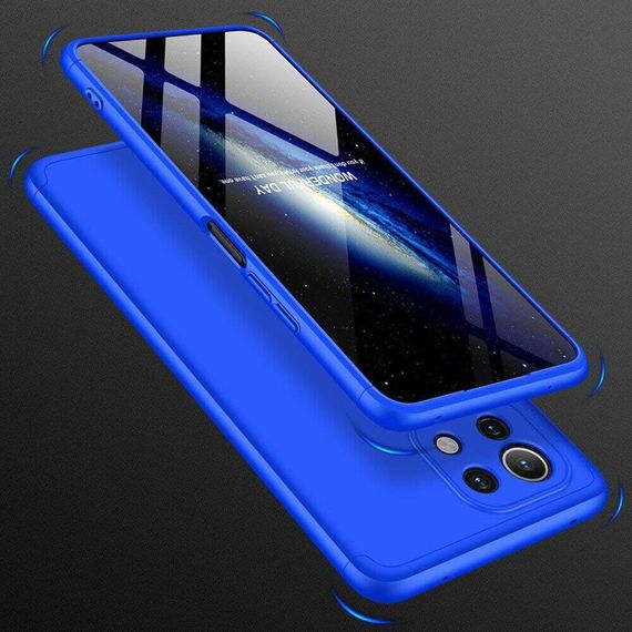 Чохол GKK 360 градусів для Xiaomi Mi 11 lite колір Синій | Зображення 5