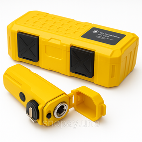 Фонарик-зажигалка MULTIFUNCTIONAL D51-COB аккумуляторный COB 500 люмен USB зарядка 50м Yellow
