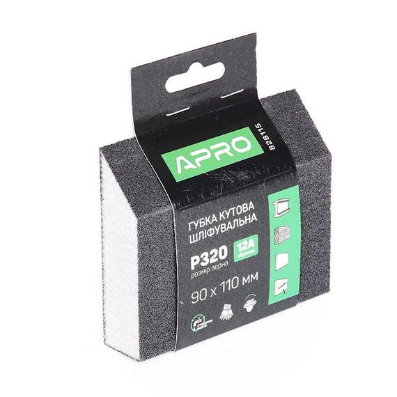 Губка шліфувальна APRO чотиристороння кутова P320 8281151