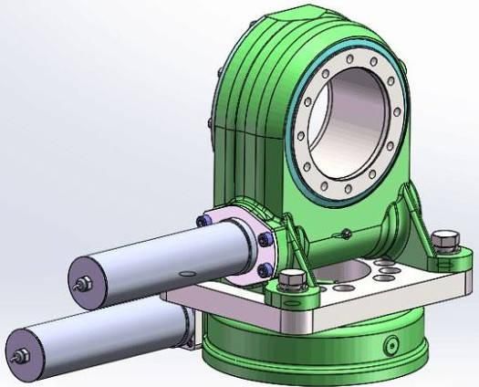 Опорно-поворотний привід SVH7 (SDE7) — двухчерв'ячний slew drive для сонячних трекерів. | Зображення 2