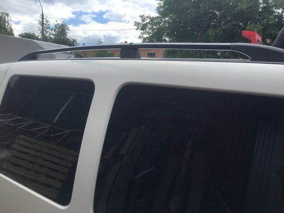 Черные рейлинги Пластиковые ножки для Fiat Doblo I 2001-2005 гг | Зображення 4