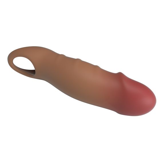 Насадка на член - Pretty Love Damell Penis Sleeve Brown | Зображення 6