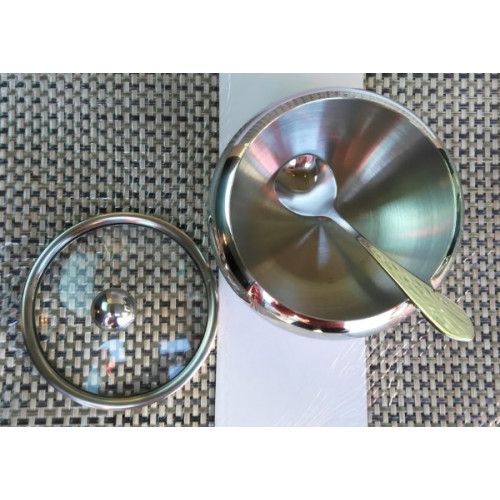 Сахарница металлическая с ложкой Маестро Maestro 460 мл MR-1696 | Зображення 5