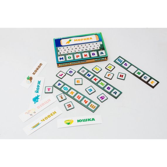 Деревянная игрушка-сортер "Азбука компьютер" Puz-73913, 32 карточки | Зображення 3