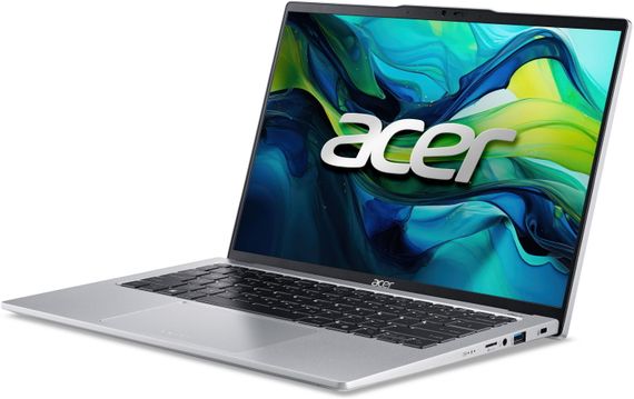 Ноутбук Acer Swift Go 14 SFG14-73 14' 2.8K OLED, Intel U7-155H, 32GB, F1TB, UMA, Lin, сріблястий (NX.KY7EU.002) | Зображення 2