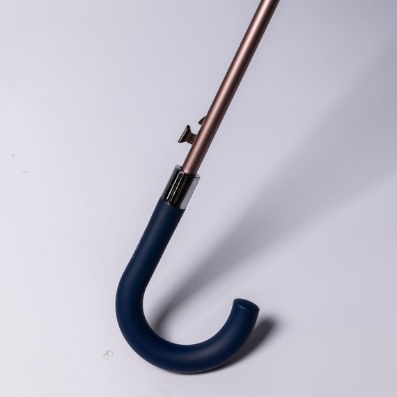 Класична парасолька-тростина з чохлом напівавтомат з поліестеру міцна надійна 12 спиць діаметр 120 см Сірий HP-23-16G | Зображення 3