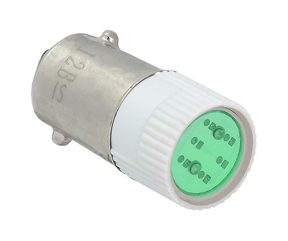 Лампа змінна зелена LED BA9S AC/DC 12В Ny95500936