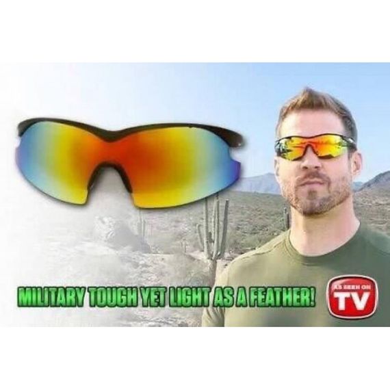 Tac Glasses — солнцезащитные очки в стиле милитари, для вождения антибликовые | Зображення 1