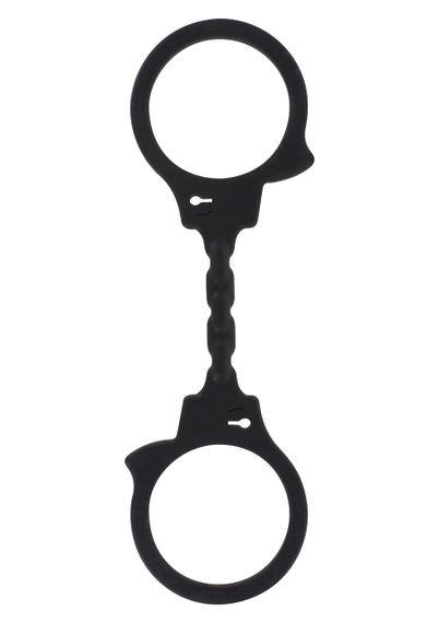 Наручники эластичные ToyJoy, силиконовые, черные sexstyle