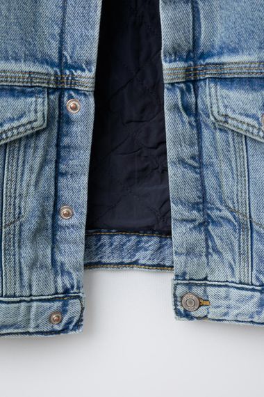 Дитяча джинсова куртка для хлопчика Zara 86 см Блакитна (26021001A) | Зображення 3