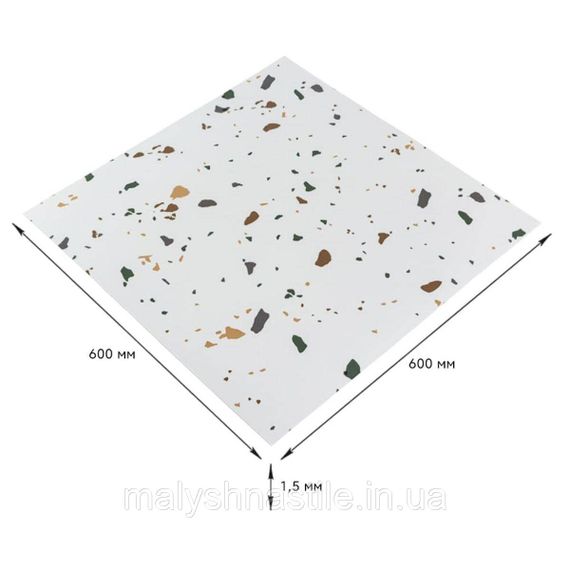 Самоклеящаяся LVT плитка 600*600*1.5mm (D) SW-00001592 | Зображення 1