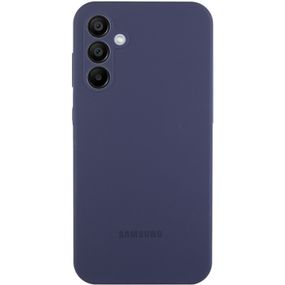 Чехол Silicone Cover Lakshmi Full Camera (AAA) with Logo для Samsung Galaxy A35 Темно-синий / Midnight blue