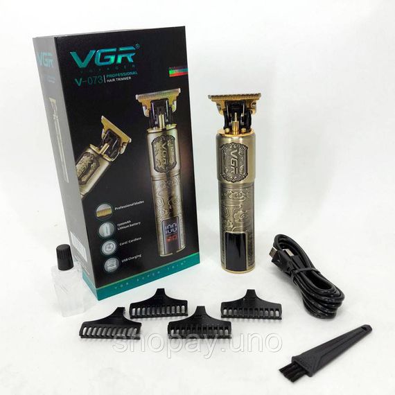 Професійна бритва-машинка для стрижки волосся VGR V-073, Бездротова машинка для стрижки волосся JU-13 | Зображення 4