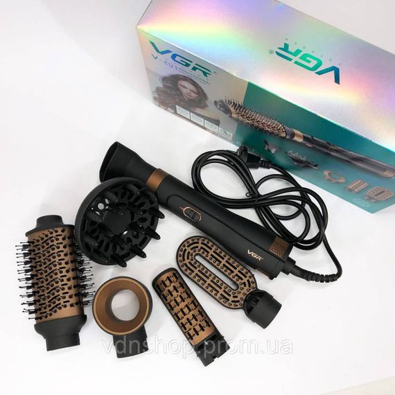 Фен гребінець фен з насадками VGR V-491, Фен для дбайливого сушіння волосся без шкоди для волосся XP-29 | Зображення 7