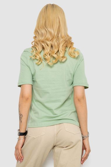 Футболка жіноча з принтом, колір оливковий, 241R1833 | Зображення 3