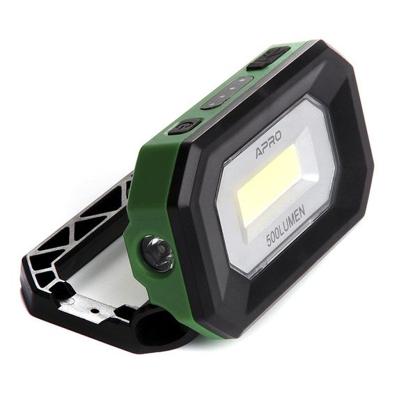 Прожектор світлодіодний акумуляторний 5 Вт 500 Лм (Li-ion 2000 мА·год) APRO 9005181 | Зображення 1