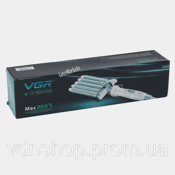 Плойка для створення гофре для волосся VGR V-597, Плойка для кучерів Плойки об'єму волосся VI-19 | Зображення 7