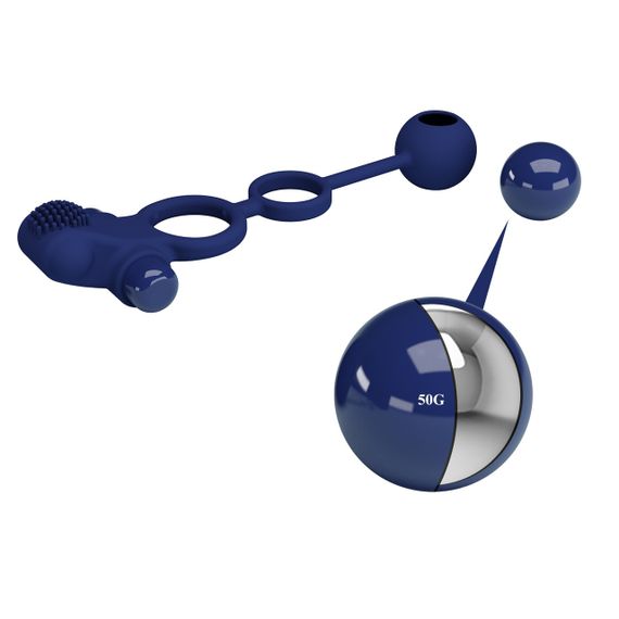 Эрекционное кольцо Pretty Love - Powerful ring, 10 vibration functions, BI-210211-3 sexstyle | Зображення 14